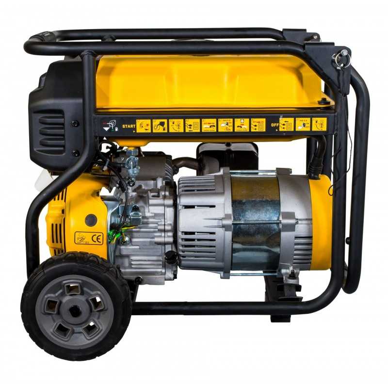 Generator de curent electric monofazic DeWALT DXGNP35E, motor benzina 4T, 223 CC, 7 CP, putere max 3500 W, cu AVR