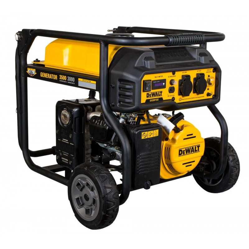Generator de curent electric monofazic DeWALT DXGNP35E, motor benzina 4T, 223 CC, 7 CP, putere max 3500 W, cu AVR