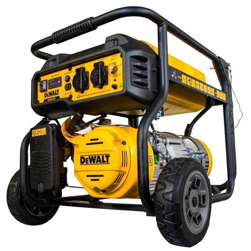 Generator de curent electric monofazic DeWALT DXGNP35E, motor benzina 4T, 223 CC, 7 CP, putere max 3500 W, cu AVR
