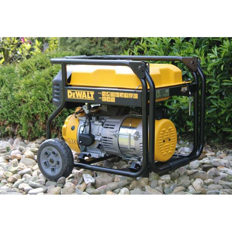 Generator de curent electric monofazic DeWALT DXGNP35E, motor benzina 4T, 223 CC, 7 CP, putere max 3500 W, cu AVR