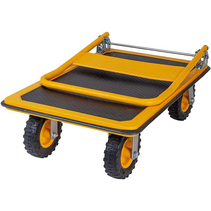 Platforma pentru transport DeWALT DXWT-504, greutate sustinuta 300 kg, maner pliabil, 600 x 500 x 1320 mm