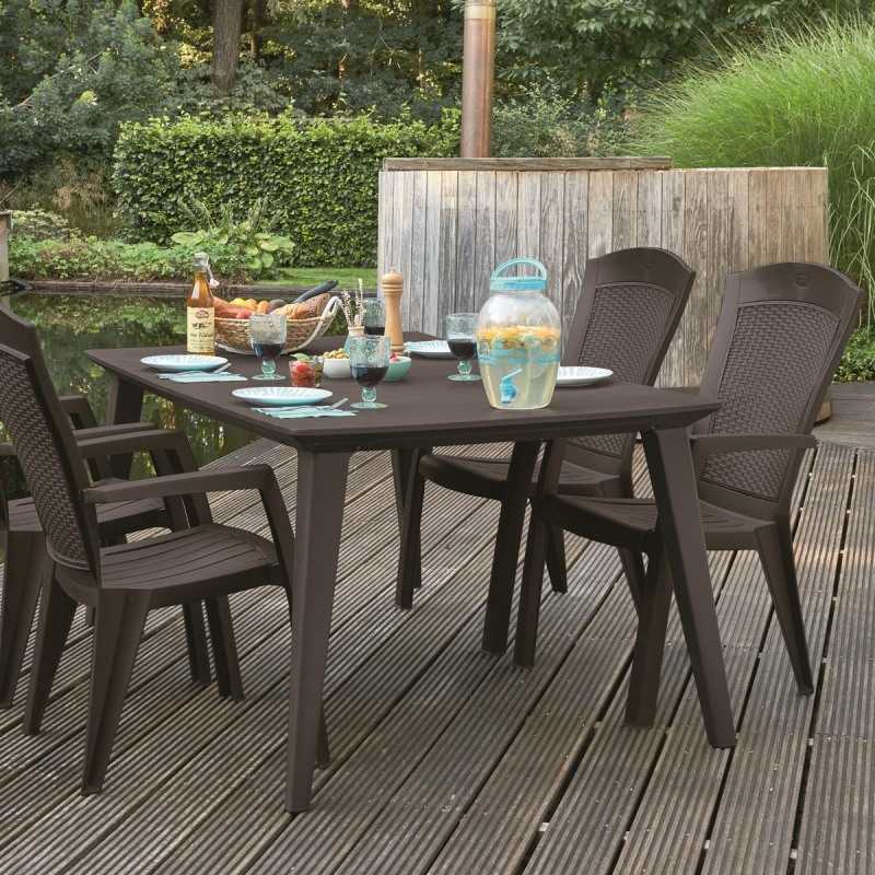 Scaun pentru exterior KETER Minnesota 209239, maro, polipropilena, 61 x 65 x 99 cm