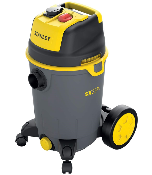 Aspirator umed/uscat STANLEY SXVC25PTDE, 1200W, volum rezervor 25 litri, furtun 2 m