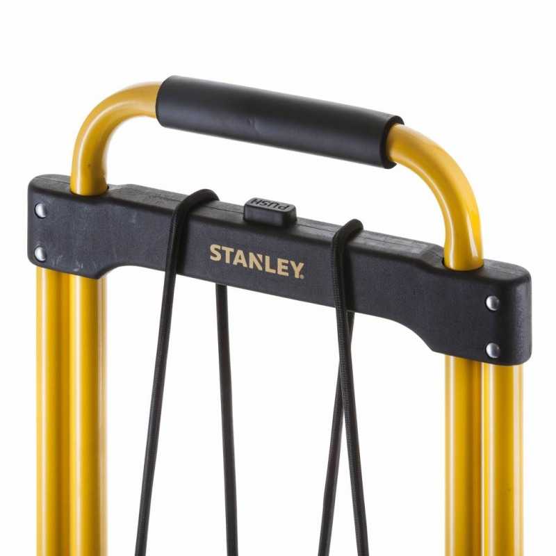 Carucior pliabil de transport tip liza STANLEY SXWTD-FT582, baza aluminiu, 49 x 28 cm, greutate maxima sustinuta 90 kg