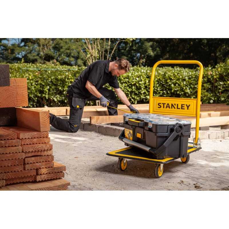 Carucior pliabil cu platforma STANLEY SXWTD-PC527, 735 x 470 x 830 mm, greutate maxima sustinuta 150 kg, din otel