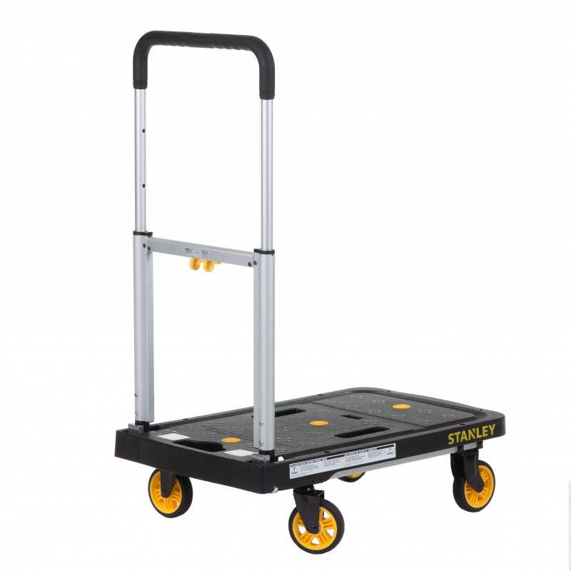 Carucior pliabil cu platforma STANLEY SXWTD-PC517, 680 x 410 x 920 mm, greutate maxima sustinuta 120 kg, din aluminiu