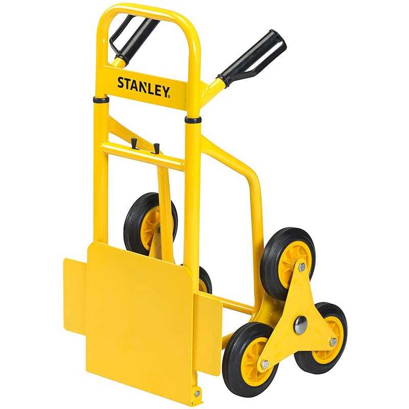 Carucior pliabil de transport tip liza STANLEY SXWTD-FT521, 300 x 200 mm, greutate maxima sustinuta 120 kg, din otel, 3 roti x 15 cm