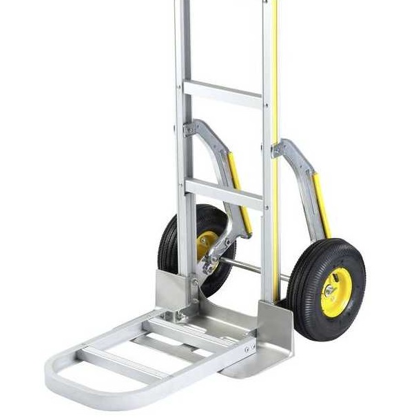 Carucior de transport tip liza, cu platforma pliabila, STANLEY SXWTI-HT514, 105 x 51 x 106 cm, greutate maxima sustinuta 200 kg, aluminiu, roti cauciuc