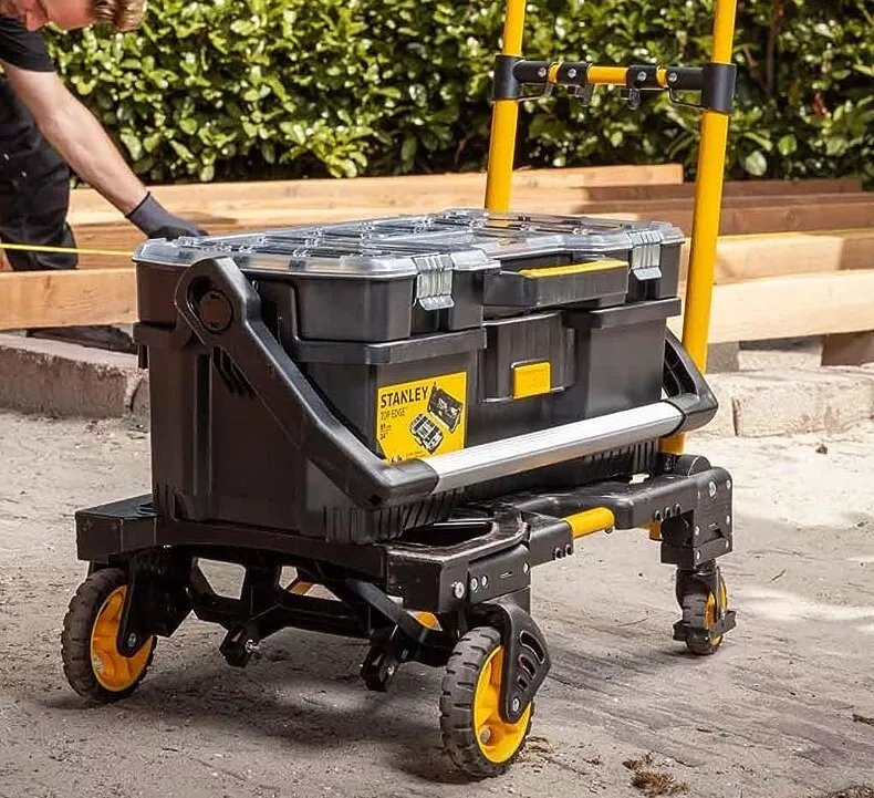 Carucior pliabil cu platforma 2-in-1 STANLEY SXWTD-FT586, greutate maxima sustinuta 80/137 kg, din otel
