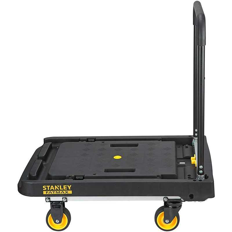 Carucior pliabil cu platforma STANLEY Fatmax FXWT-711, 51 x 72 cm, greutate maxima sustinuta 200 Kg, roti silentioase