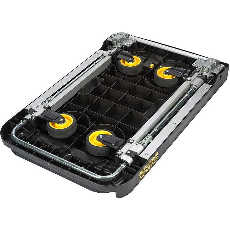 Carucior pliabil cu platforma STANLEY Fatmax FXWT-711, 51 x 72 cm, greutate maxima sustinuta 200 Kg, roti silentioase