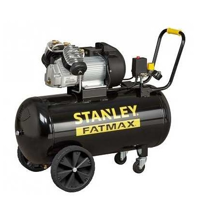 Compresor de aer orizontal profesional STANLEY Fatmax DV2 400/10/100, 2200W, 3 CP, debit aer 356 l/min, 10 bar, butelie 100 litri, cu ulei