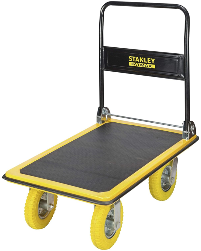 Carucior pliabil tip platforma STANLEY Fatmax FXWT-704, 905 x 605 mm, greutate maxima sustinuta 300 kg, din otel