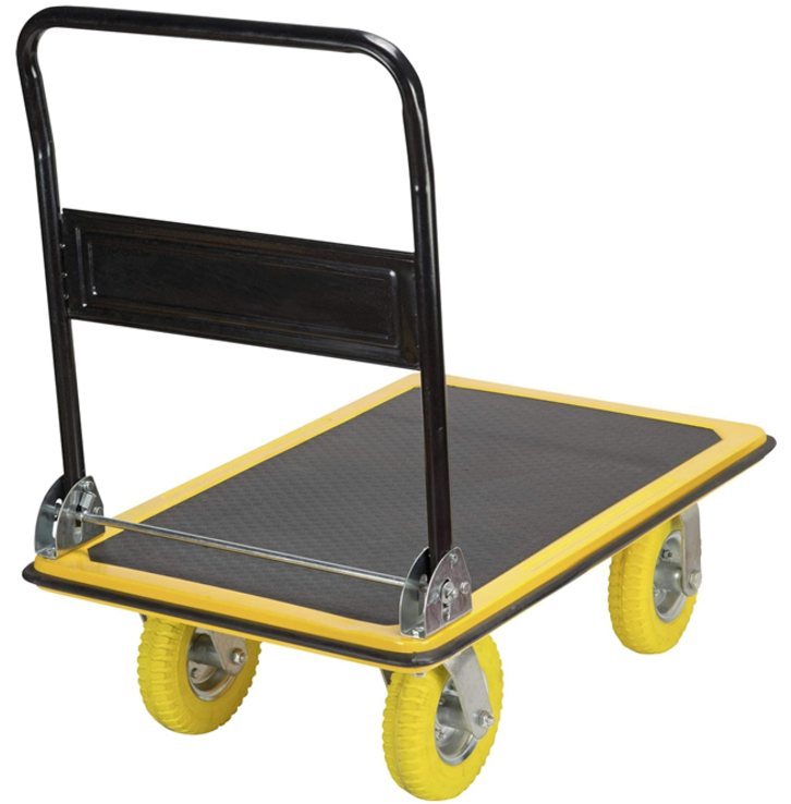 Carucior pliabil tip platforma STANLEY Fatmax FXWT-704, 905 x 605 mm, greutate maxima sustinuta 300 kg, din otel