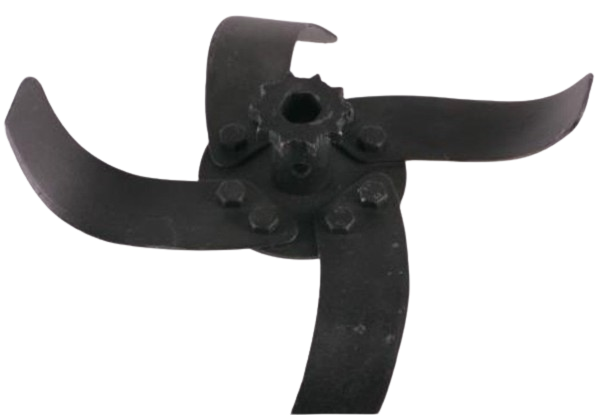 Set 4 cutite pentru motocultor TEXAS 90145067, montare pe partea stanga, la interior, pentru motocultorul Texas Futura 6003TG