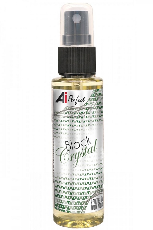 Odorizant auto AiPerfect 100AIPOBC50, aroma Black Crystal, recipient cu pulverizator, volum 50 ml