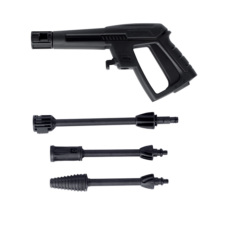 Aparat de spalat cu presiune DETOOLZ DZ-EC1002-S001-G01, 1800 W, presiune max. 140 bar, debit max. 7 l/min, furtun 5 m, IPX5, cu roti