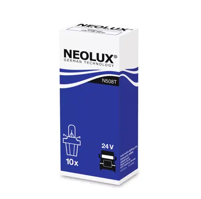 Set 10 becuri auto NEOLUX N508T, soclu gri, 24V, 1.2W, se vinde la set de 10 bucati/pret pe bucata
