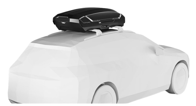 Cutie portbagaj auto THULE Motion 3 M 639200, volum 400 litri, deschidere dubla, capacitate incarcare max. 75 kg, 175 x 84 x 44 cm, negru lucios