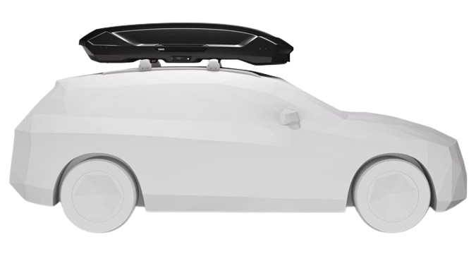 Cutie portbagaj auto THULE Motion 3 XXL 639900, volum 600 litri, deschidere dubla, capacitate incarcare max. 75 kg, 232 x 92 x 45 cm, negru lucios