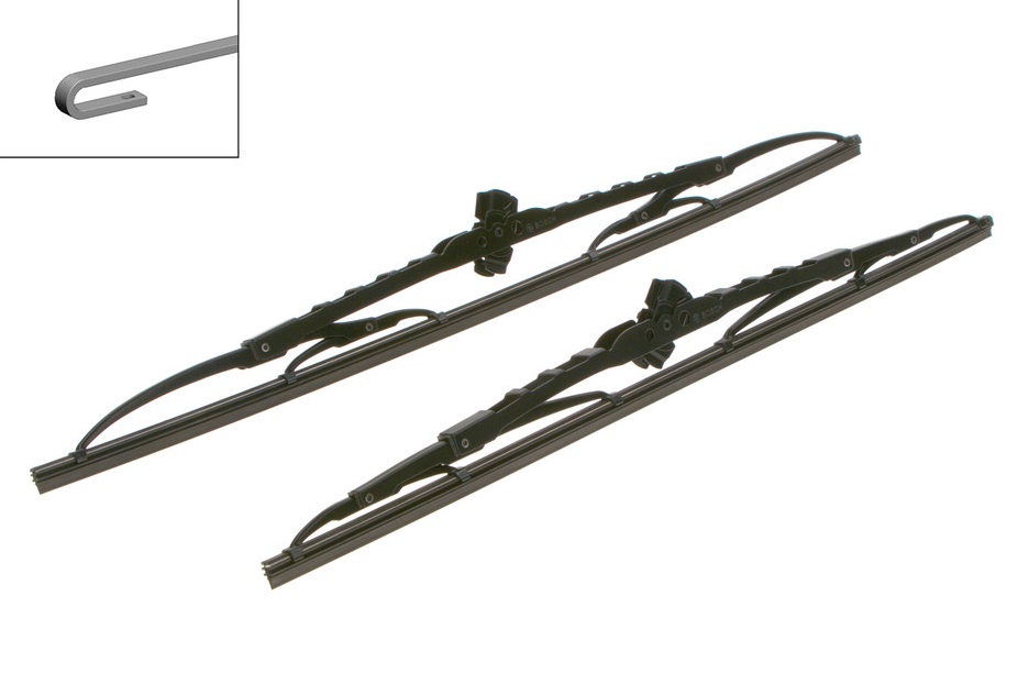 Set lamele stergator arcuit parbriz BOSCH ECO 503C 3 397 010 249, 500/450 mm, fara spoiler