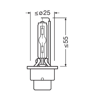 Bec xenon OSRAM Night Breaker Laser +200 66440XN2, D4S, 42V/35W, 4400K, P32d-5, 3200 lumeni