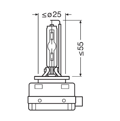 Bec xenon OSRAM Night Breaker Laser +220 66140XN2, D1S, 85V/35W, 4500K, Pk32d-2, 3200 lumeni
