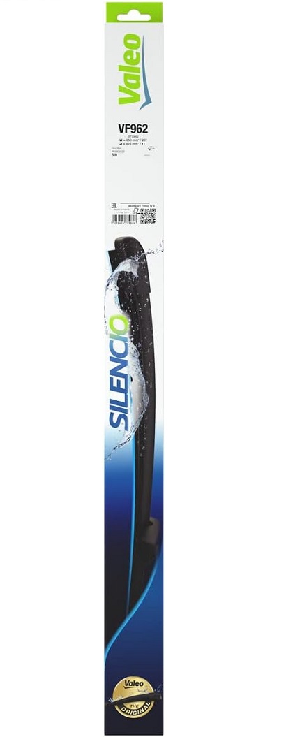 Set stergatoare parbriz auto VALEO Silencio Flat Blade Set VF962 577962, 650/430 mm, lama lata, cu spoiler