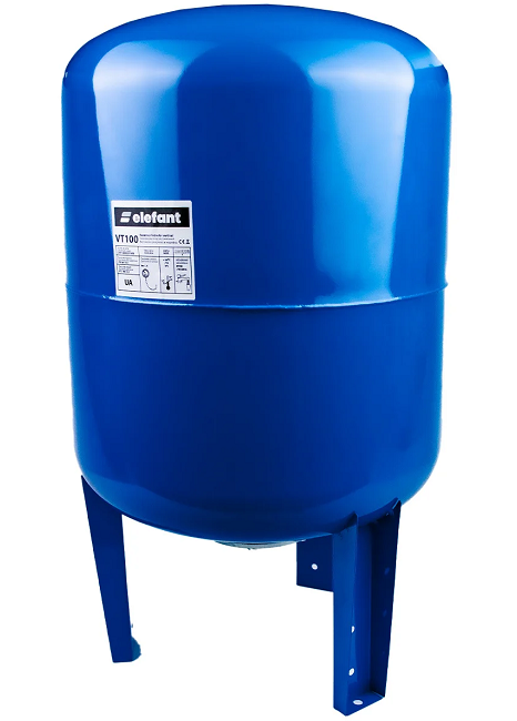 Vas de expansiune vertical ELEFANT VT100 14327, 100 litri, max 10 bar, diam 410 x H750 mm, cu membrana, pentru sisteme incalzire/alimentare cu apa