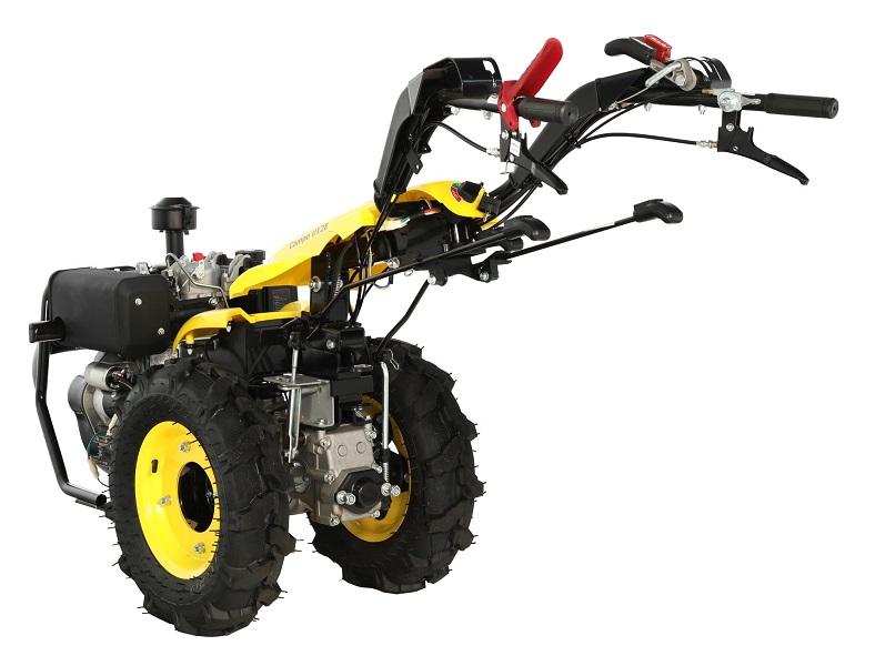 Motocultor multifunctional ProGARDEN Campo U12E, 12 CP, diesel, pornire electrica, 3+2 viteze, reductor + BT-X90N freza tractata 900 mm