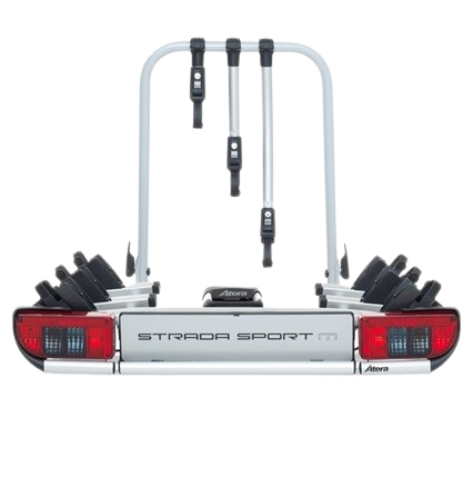 Suport pentru 3 biciclete ATERA STRADA SPORT M 3022685, greutate maxima suportata 60 kg, montare pe carlig de remorcare