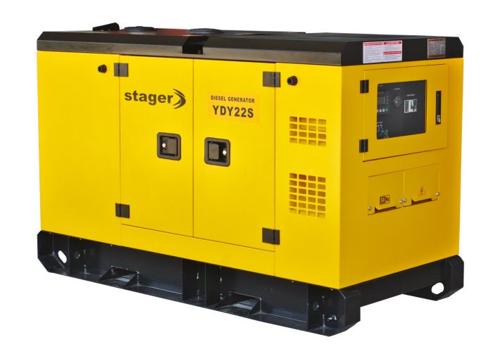 Generator insonorizat STAGER YDY22S 1158000022S, diesel, monofazat, 20 kVA, 87 A, 1500 rpm