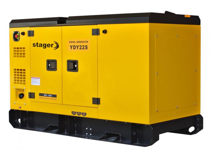 Generator insonorizat STAGER YDY22S 1158000022S, diesel, monofazat, 20 kVA, 87 A, 1500 rpm
