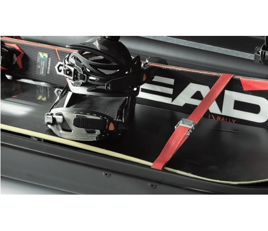 Cutie portbagaj auto ATERA Casar L 082292, material ABS, aspect lucios, volum 420 litri, dimensiuni 1870 x 810 x 420 mm, negru