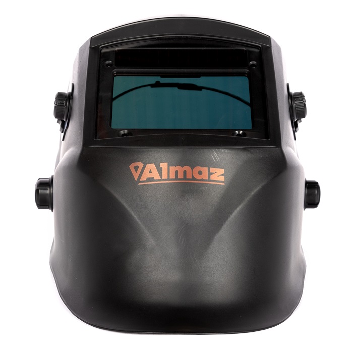 Masca de sudura cu reglaj automat ALMAZ True Color Vision AZ-ES042, viziera 92.5x42.5 mm, baterie 1200 mAh, grad optic 1/1/1/2, negru