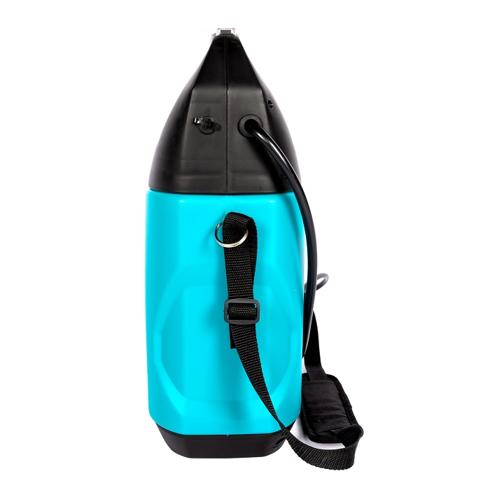 Pompa de stropit cu acumulator DETOOLZ DZ-PA1001-S001-G01, 12V, 2 Ah, volum 5 litri, debit 0.3 l/min, furtun 1.15 m, tija 50 cm, presiune 2.2 bar