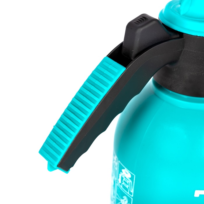 Pompa de stropit manuala DETOOLZ DZ-PM1003-S001-G01, volum 2 litri, debit 1-2 l/min, presiune 2 bar, temperatura max 40C