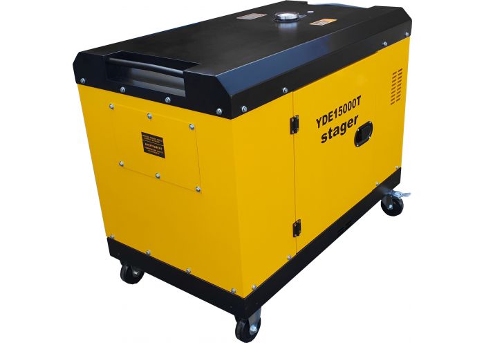 Generator insonorizat STAGER YDE15000T 11580015000T, diesel, monofazat, 11 kVA, 48 A, 3000 rpm