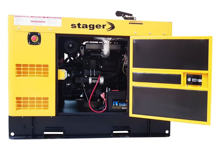 Generator insonorizat STAGER YDY18S3-E 1158000018S3, diesel, trifazat, 16 kVA, 23 A, 1500 rpm