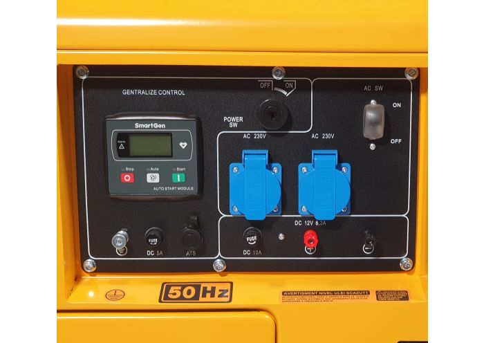 Generator insonorizat STAGER YDE7000TD 1158007000TD,diesel, monofazat, 5 kW, 18 A, 3000 rpm