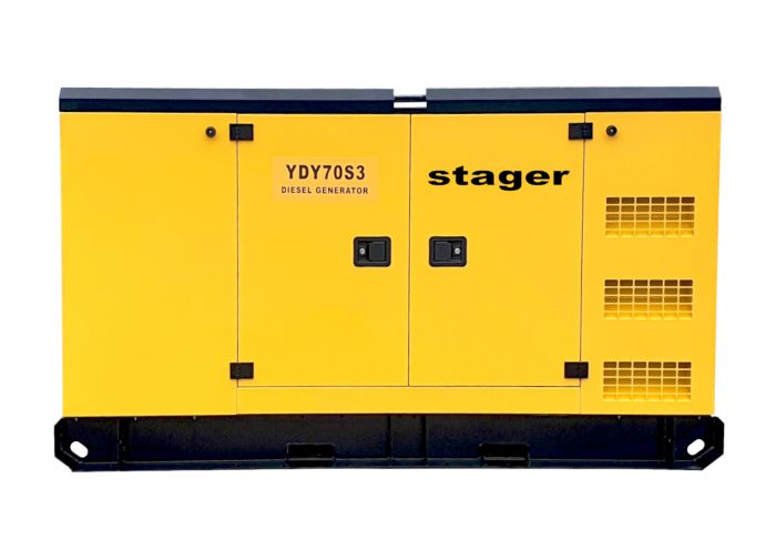 Generator insonorizat STAGER YDY70S3 1158000070S3, diesel, trifazat, 62 kVA, 89 A, 1500 rpm