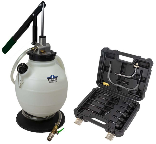 Pompa de transfer ulei pentru cutii de viteze / cutii automate GARAGE MEISTER 52797, capacitate 7.5 litri, furtun 300 mm