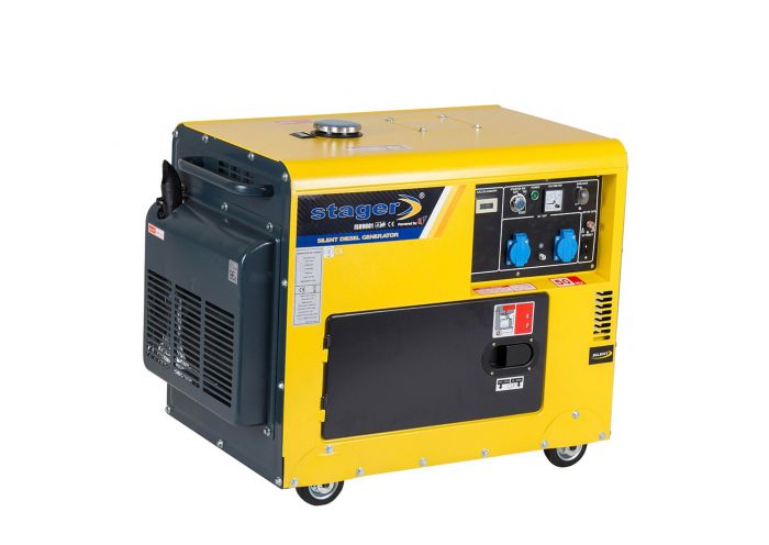 Generator insonorizat STAGER DG 5500S+ATS 4500005500ATS, diesel, monofazat, 4.2 kW, 3000 rpm, include automatizare