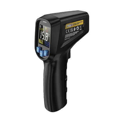 Termometru cu infrarosu GYS 079922, domeniu masura -50/+600 Celsius, display color, 2 x AAA 1.5 V