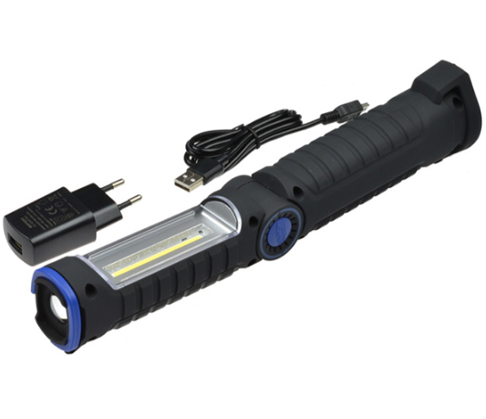 Lampa de lucru MAGNETI MARELLI 007935030030, LED COB, 3W + 3W, 240/160 lm, rotativa, magnetica, baterie reincarcabila