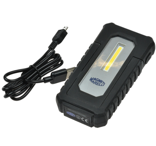 Lampa de lucru MAGNETI MARELLI 007935030040, LED COB, 2.5W, 230 lm, pivotanta, maner pliabil, magnetica, baterie reincarcabila