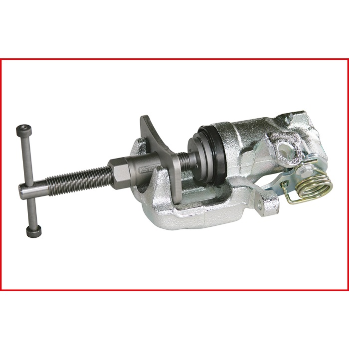 Kit 41 scule pentru rotire, reintroducere si resetare etrier frana KS TOOLS 150.1970, cutie plastic, pentru sisteme Bendix, Girling si Smart