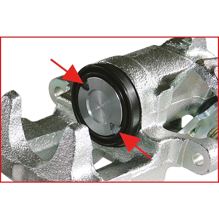 Kit 41 scule pentru rotire, reintroducere si resetare etrier frana KS TOOLS 150.1970, cutie plastic, pentru sisteme Bendix, Girling si Smart