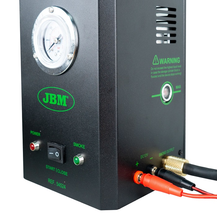 Detector pentru scurgeri de fum JBM 54524, debit 10 l/min, 15 psi, alimentare de la bateria auto 12V