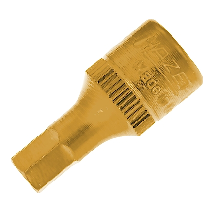 Cap cheie tubulara HAZET 8501-6, prindere patrat 1/2 inch, profil hexagonal, deschidere cheie 6 mm, lungime 28 mm, acoperire TiN